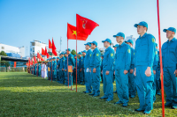 Lực lượng Tự vệ Trường Đại học Nha Trang tham gia Lễ ra quân huấn luyện của LLVT thành phố Nha Trang năm 2024