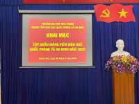 Tập huấn cho giảng viên Giáo dục quốc phòng và an ninh năm 2025