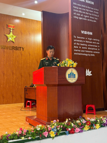 Khai mạc đợt học GDQP&AN năm học 2025 – 2026 cho sinh viên Trường Đại học Khánh Hòa
