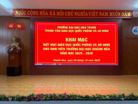 Khai mạc đợt học GDQP&AN năm học 2025 – 2026 cho sinh viên Trường Đại học Khánh Hòa