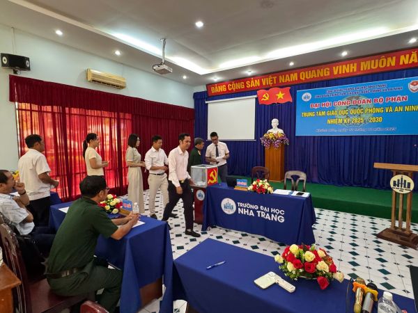 Đại hội Công đoàn bộ phận Trung tâm Giáo dục quốc phòng và an ninh nhiệm kỳ 2025 – 2030