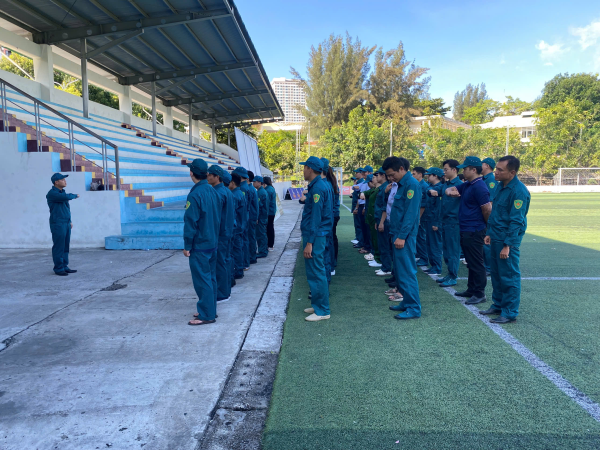 Hoàn thành huấn luyện Đại đội tự vệ Trường Đại học Nha Trang năm 2025