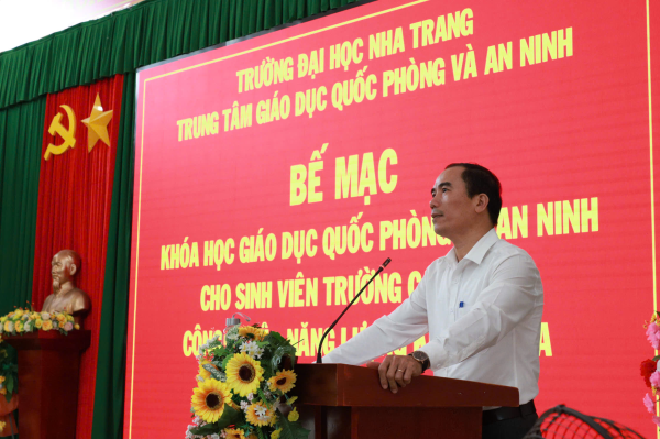 HOÀN THÀNH GDQP&AN CHO SINH VIÊN TRƯỜNG CAO ĐẲNG CÔNG NGHỆ - NĂNG LƯỢNG KHÁNH HÒA
