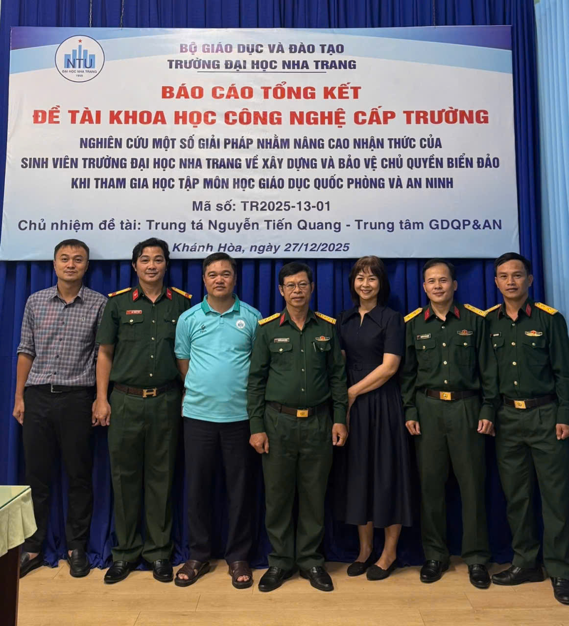 NGHIỆM THU ĐỀ TÀI KHOA HỌC CÔNG NGHỆ CẤP TRƯỜNG ĐỢT 2 NĂM 2025