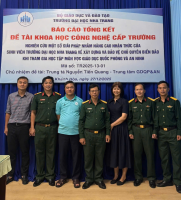 NGHIỆM THU ĐỀ TÀI KHOA HỌC CÔNG NGHỆ CẤP TRƯỜNG ĐỢT 2 NĂM 2025