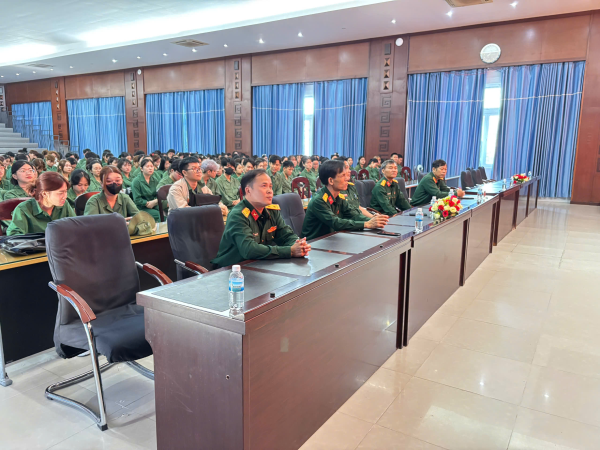 Khai mạc khóa học GDQP&AN cho sinh viên Trường Cao đẳng Y tế Khánh Hoà tại Trung tâm GDQP&AN Trường Đại học Nha Trang