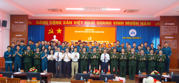 CÔNG BỐ QUYẾT ĐỊNH THÀNH LẬP ĐẠI ĐỘI TỰ VỆ PHÁO PHÒNG KHÔNG 37mm-1 TẠI TRƯỜNG ĐẠI HỌC NHA TRANG