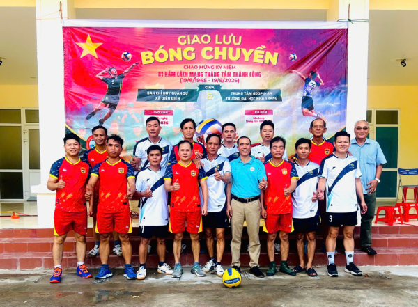 GIAO LƯU BÓNG CHUYỀN KỶ NIỆM 81 NĂM CÁCH MẠNG THÁNG TÁM THÀNH CÔNG