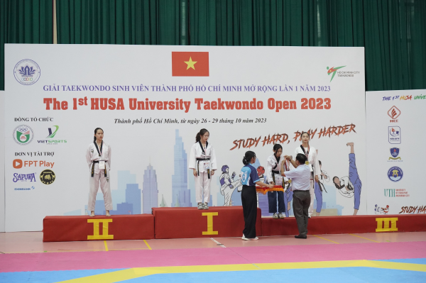 Thành tích của sinh viên NTU tại giải Teakwondo sinh viên TP.HCM mở rộng lần 1 năm 2023