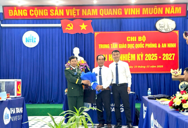 CHI BỘ TRUNG TÂM GIÁO DỤC QUỐC PHÒNG VÀ AN NINH TỔ CHỨC THÀNH CÔNG ĐẠI HỘI NHIỆM KỲ 2025-2027