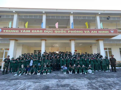 Một số hình ảnh hoạt động của sinh viên Trường Cao đẳng y tế Khánh Hòa tại Trung tâm GDQP&AN Trường Đại học Nha Trang cơ sở Cam Lâm, học kỳ II năm học 2024-2025