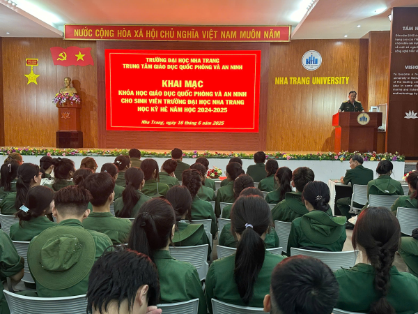 KHAI MẠC KHÓA HỌC GDQP&AN HỌC KỲ HÈ NĂM HỌC 2024-2025