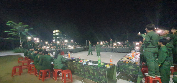 “Sinh nhật đồng đội” - Kỷ niệm đặc biệt trong kỳ học Quốc phòng của sinh viên NTU