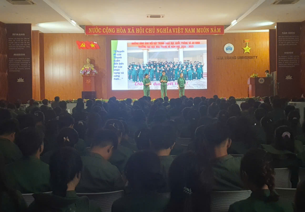 TRUNG TÂM GDQP&AN TRƯỜNG ĐẠI HỌC NHA TRANG: HOÀN THÀNH TỐT KỲ HỌC HÈ NĂM HỌC 2024-2025